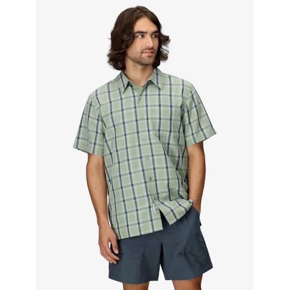 Marmot Eldridge Classic Plaid Short Sleeve Button Up‎ Shirt - Small